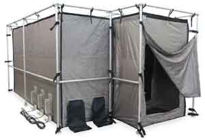RF Shielded Tent with outer vestibule