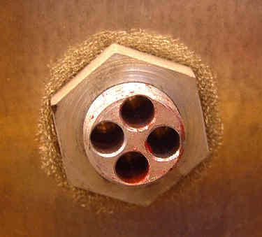 Four Line Fiber Optic Feed Through