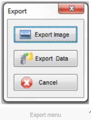 Microrad EMC Viewer Software Export Menu