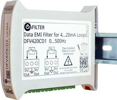 Dual DIN Rail Mounted Data Filters