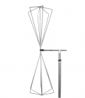 Schwarzbeck BBAL 9136 biconical elements in combination with the VHBB 9124 Antenna Holder