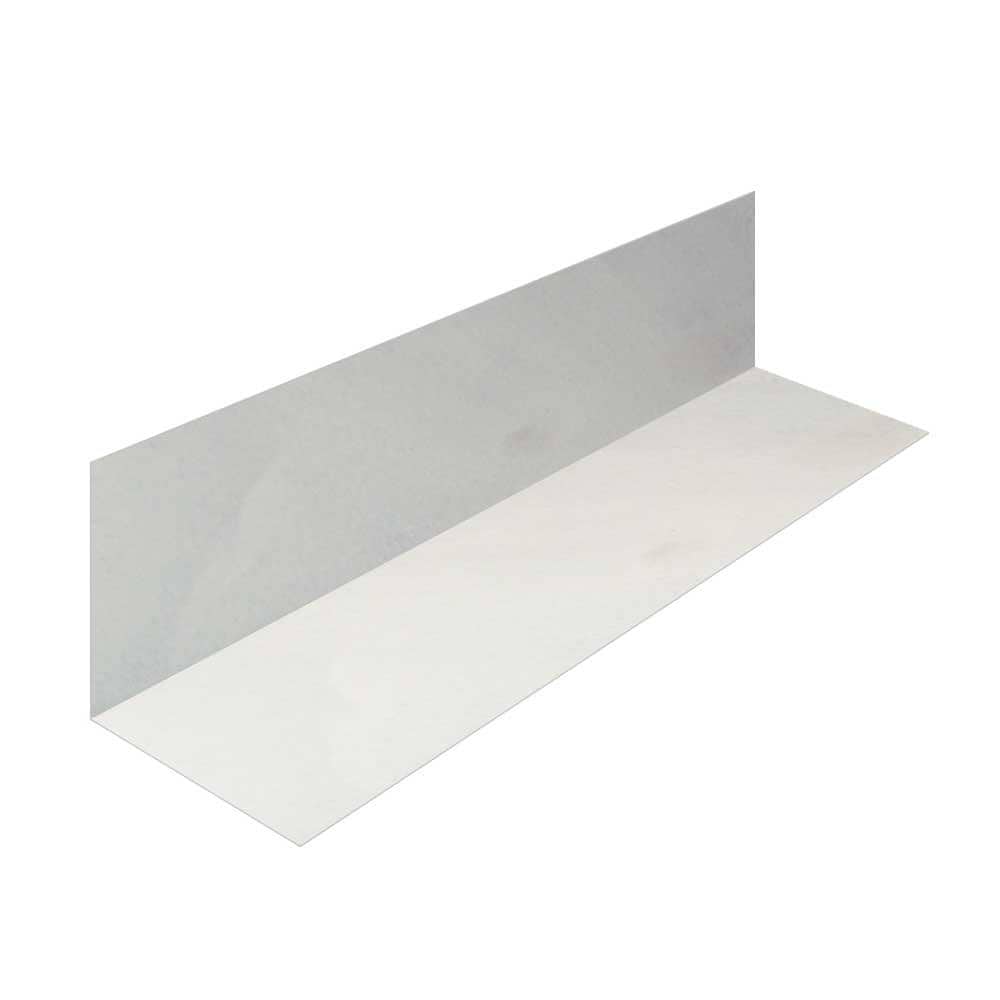 Gibraltar Building Products 4 in. x 4 in. x 10 ft. Galvanized Steel 90° L  Flashing-LF44G - The Home Depot