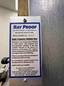 Used RayProof Series 81 Shield Room