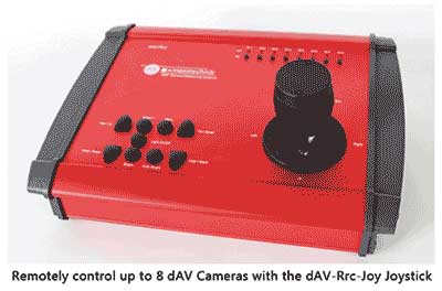 mk-messtechnik dAV-Rrc-Joy Joystick to control up to 8 dAV Cameras 